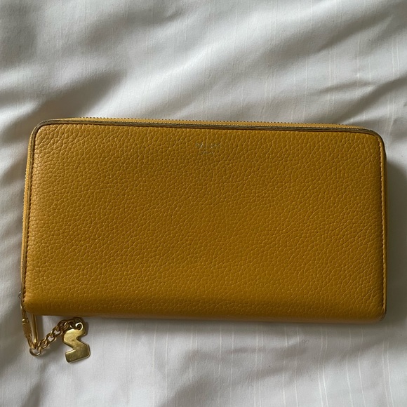 Celine Yellow Zippy Wallet - Picture 1 of 6